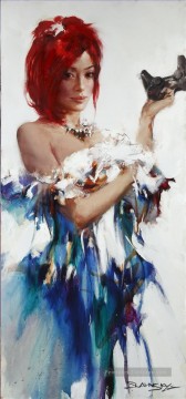  impressionist tableau - Une jolie femme ISNY 06 Impressionist